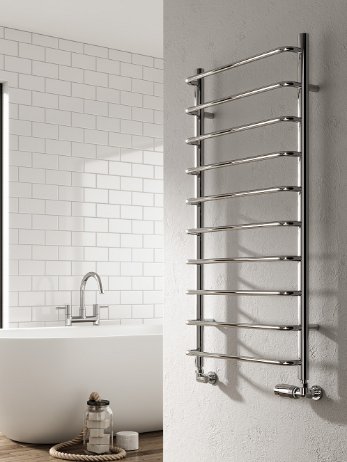Aliano Towel Rail 500 x 500, Chrome